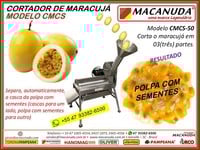 EQUIPAMENTO DESPOLPADOR DE MARACUJÁ MARCA MACANUDA
