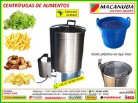 CENTRÍFUGA DE ALIMENTOS PARA COZINHAS INDUSTRIAIS - MACANUDA