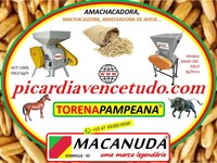 MACANUDA, MARCA DA MÁQUINA EM SAPEZAL MT | MÁQUINA DE AMASSAR AVEIA
