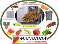 FÁBRICA DE INSETOS DESIDRATADOS, EQUIPAMENTOS INDUSTRIAIS MACANUDA