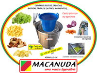 MÁQUINA CENTRÍFUGA PROFISSIONAL DE ALIMENTOS - MACANUDA 