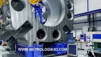 Fundição peça grade porte medição tridimensional