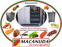 DESIDRATADORA INDUSTRIAL DE BANANA E OUTRAS FRUTAS - MACANUDA 