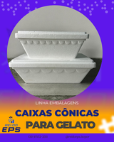 Caixas Cônicas para Gelato c/refil